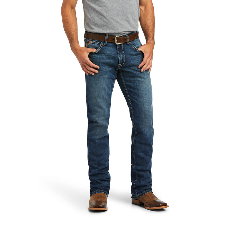 Ariat Jeans Herren - M5 Straight Stretch Madera Stackable Straight Leg DunkelBlau ( UEAJL-5278 )